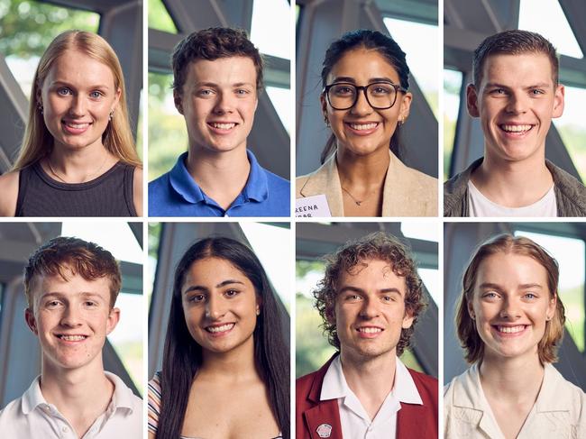 Eight of SA's high SACE achievers. Pictures: The Advertiser