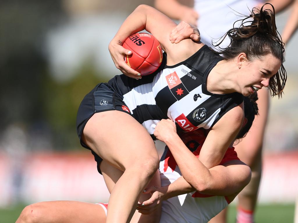 Collingwood and Molloy gave the Swans plenty of grief when the teams met in 2022. Picture: Collingwood at Quinn Rooney/Getty Images