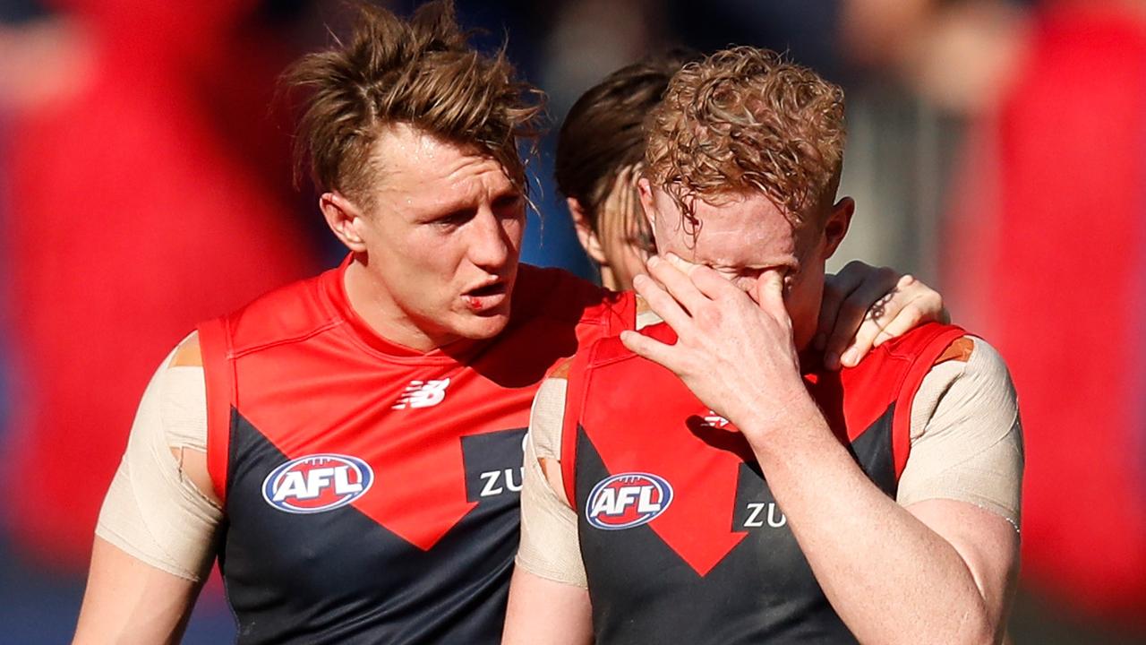Will the Demons have their previous preliminary final at Optus Stadium in the back of their minds on Friday night? (Photo by Michael Willson/AFL Media/Getty Images)