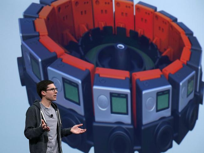Are you ready to jump? ... Google vice president of product management Clay Bavor announces 'Jump' during the 2015 Google I/O conference. Picture: Justin Sullivan/Getty Images/AFP