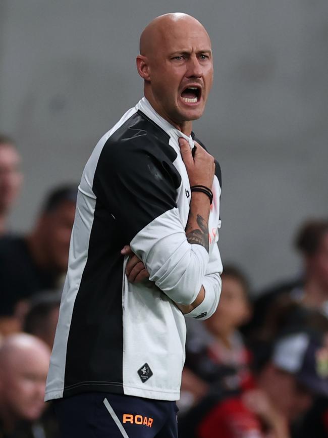 Roar coach Ruben Zadkovich is under the pump. Picture: Cameron Spencer/Getty Images