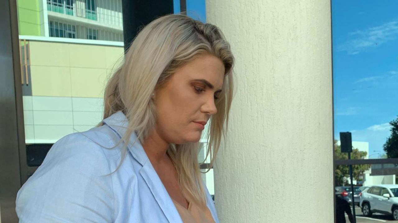 Candice Dixie Dover leaving Maroochydore Magistrates Court. Picture: Sam Turner
