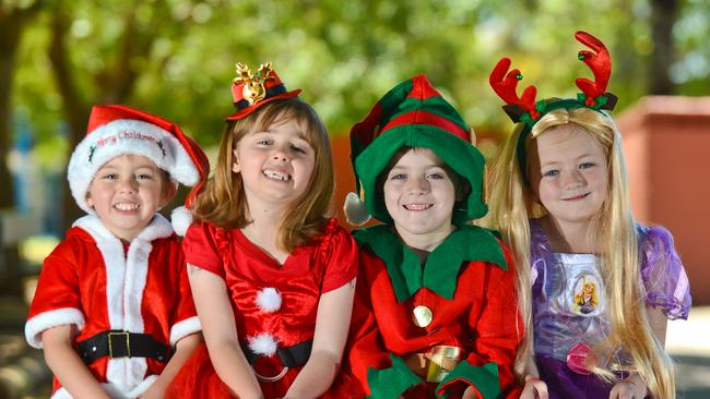 Students from Elizabeth Downs Primary School took part in an earlier Playford Christmas Pageant. Tyler Evans (4), Montana Evans (7), Kade Shapland (5) and Tenesia Hayward (6)