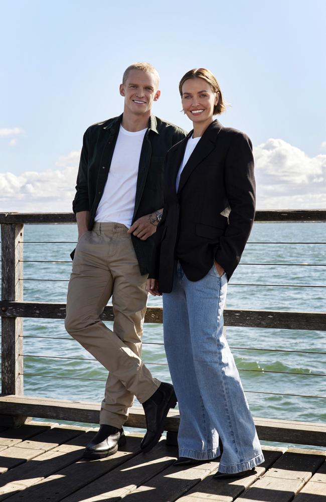 Lara Worthington and Cody Simpson for Myer. Picture: Pierre Toussaint