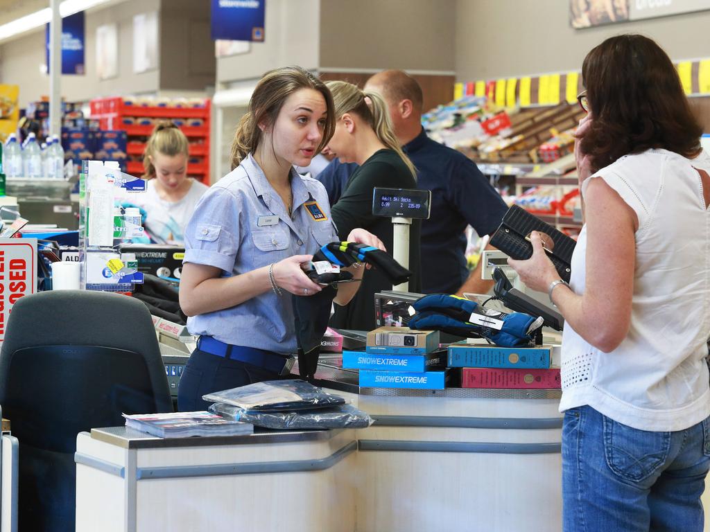 Aussies have been asking for checkout assistance since the German retailer first opened. Picture: Claudia Baxter