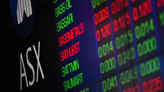 The indicator board at the Australian Securities Exchange (ASX) is seen in Sydney, Tuesday, July 30, 2019. The Australian share market has opened higher, with every sector joining an early rally, as the ASX200 broke through its intra-day all-time high set in November 2007, just before the global financial crisis. (AAP Image/Paul Braven) NO ARCHIVING