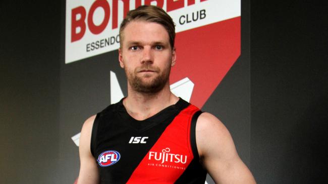 Jake Stringer in Essendon colours. Picture: essendonfc.com.au