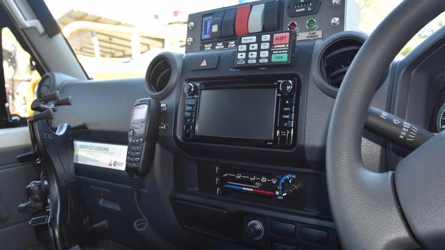 A communications dash and navigation station also comes with the vehicle.