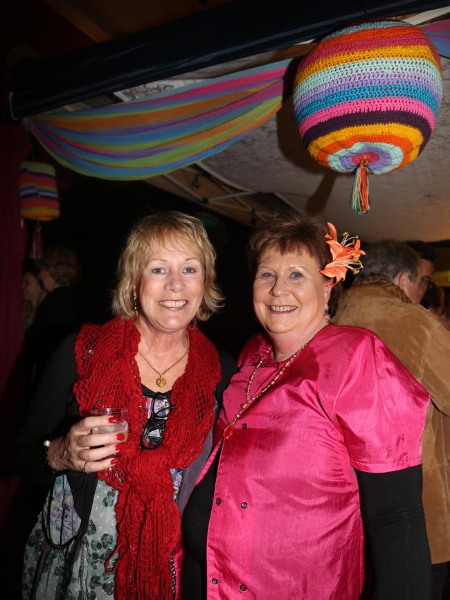 All About Me tree decorators Narelle Farrell and Nancy De Prada at the Jumpers and Jazz Festival launch at the Warwick Town Hall on Thursday, July 21.