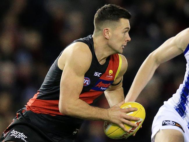 AFL 2019 Round 17 - Essendon V North Melbourne at Marvel Stadium. Conor McKenna of the Bombers in action. Picture: Mark Stewart