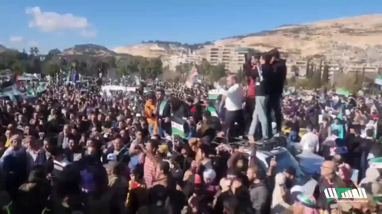 Syrians Celebrate 'Victory Friday' in Damascus