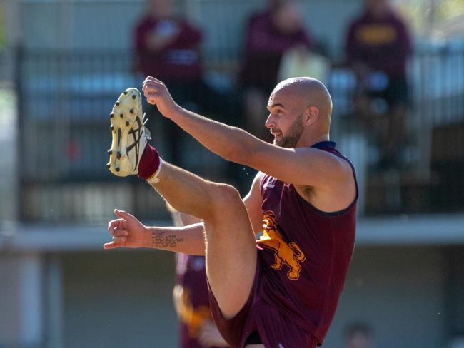 Jack Anthony kicked 10 goals for Palm Beach Currumbin against Wilston Grange at Salk Oval on Saturday, August 18. Picture credit: Nelson Herbert, Nelpix.