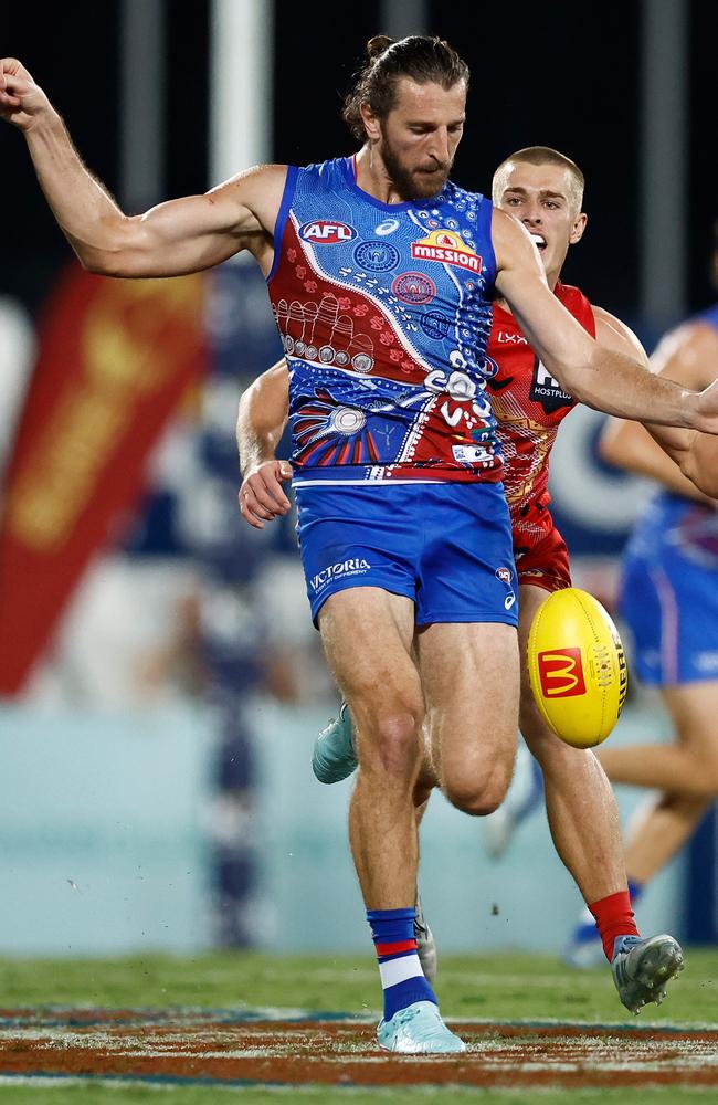 Marcus Bontempelli and the Bulldogs dominated the midfield battle. Picture: Michael Willson/AFL Photos