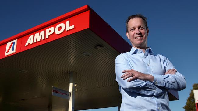 Ampol CEO Matthew Halliday. Many had expected him to shut the Lytton refinery. Picture: Toby Zerna