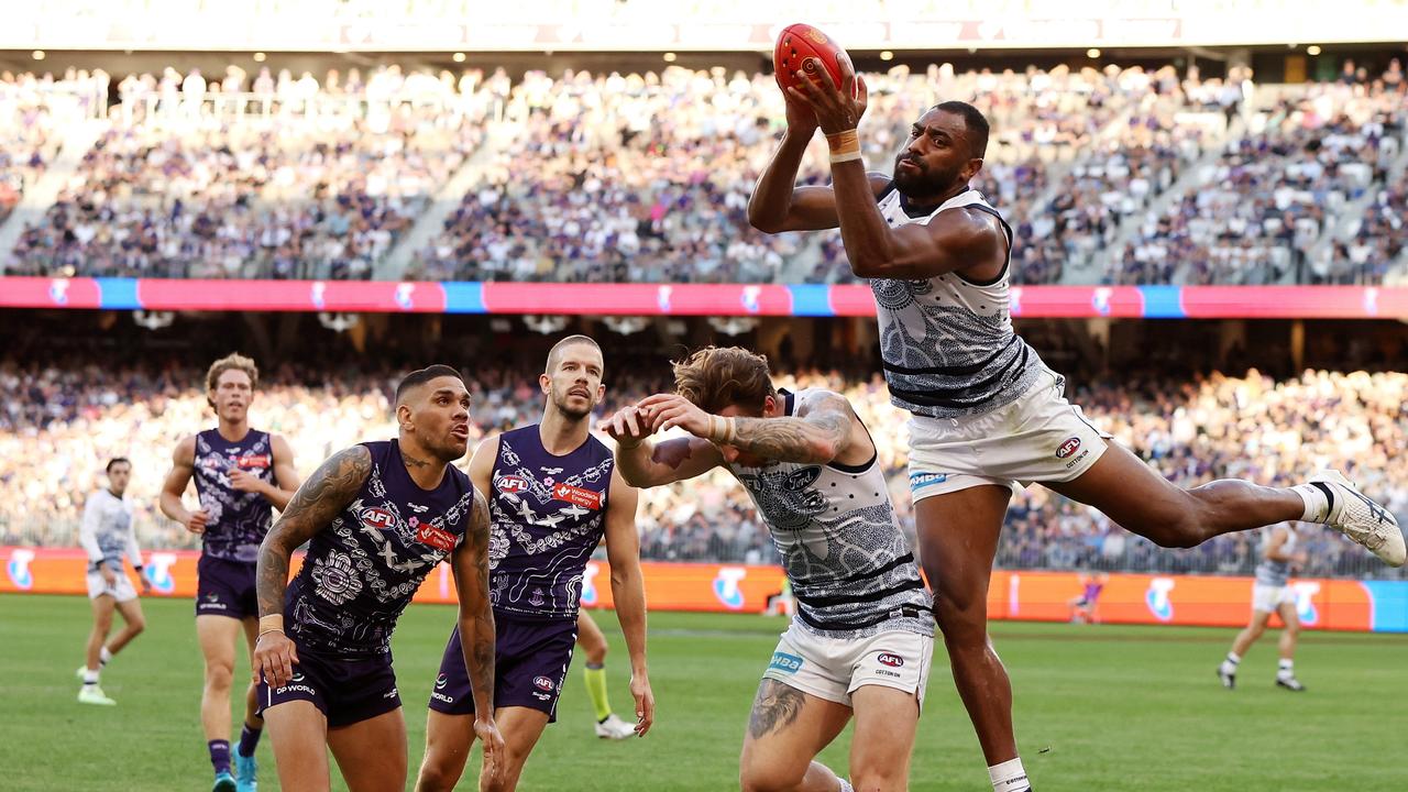 Esava Ratugolea looks headed to either Port Adelaide or Hawthorn. Picture: Will Russell/AFL Photos