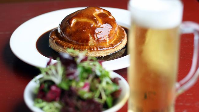 Steak and mushroom pie at the Station Hotel.