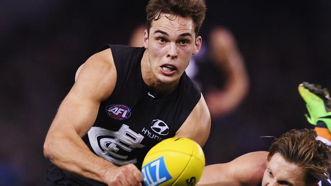 David Cuningham became Carlton’s latest Rising Star nominee this week as the Blues continue blooding and developing their kids. Picture: Getty