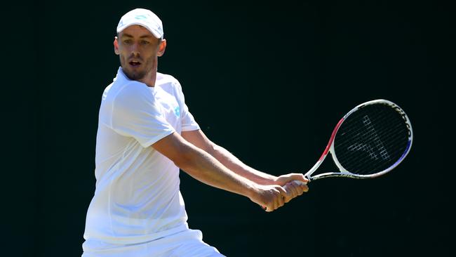 John Millman during his second-round win over Laslo Djere of Serbia. Picture: Getty Images.