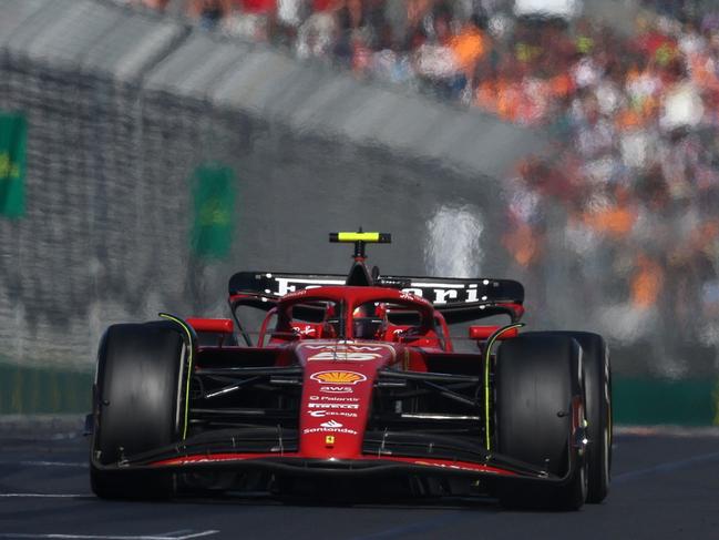 Carlos Sainz on track during the F1 Grand Prix of Australia at Albert Park Circuit. Picture: Getty Images