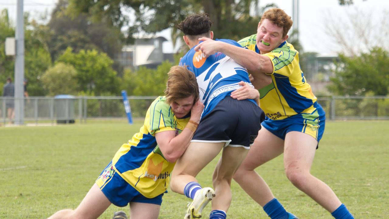 Joshua Wyatte in the Wanderers and Brothers clash in the RLMD U17s semi final, August 21, 2021. Picture: Marty Strecker