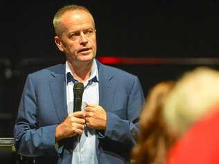 Federal opposition leader Bill Shorten speaks at a Gladstone Town Hall meeting on March 20, at Gladstone Entertainment and Convention Centre. Picture: Matt Taylor GLA200318BILL