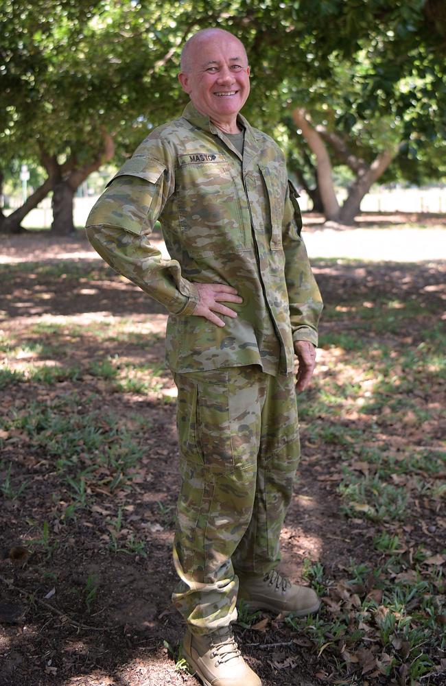 Private Ken Mastop has joined the Australian Defence Force as a late career change to be marine specialist. Picture: (A)manda Parkinson