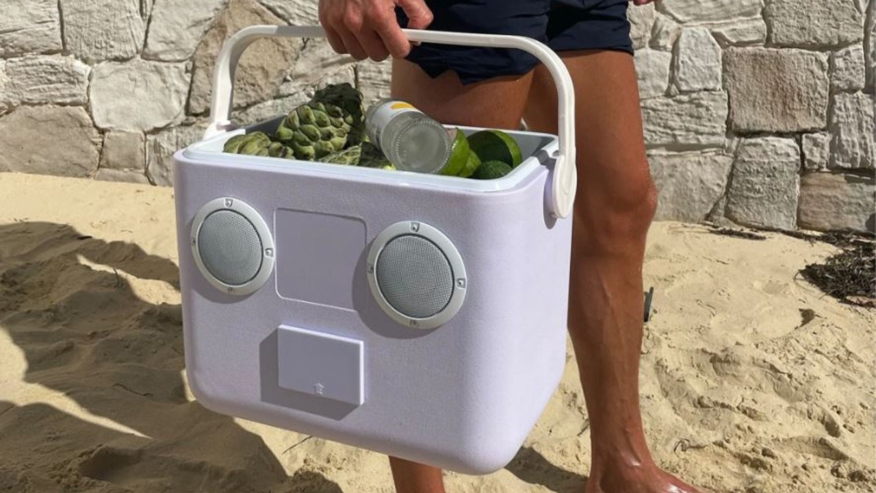 Sunnylife Beach Cooler Box Sounds Speaker. Picture: Sunnylife.