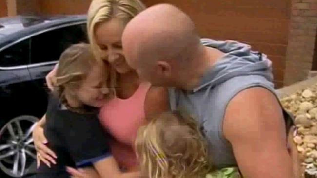 Marcus Hume and his family. Picture: Channel 7