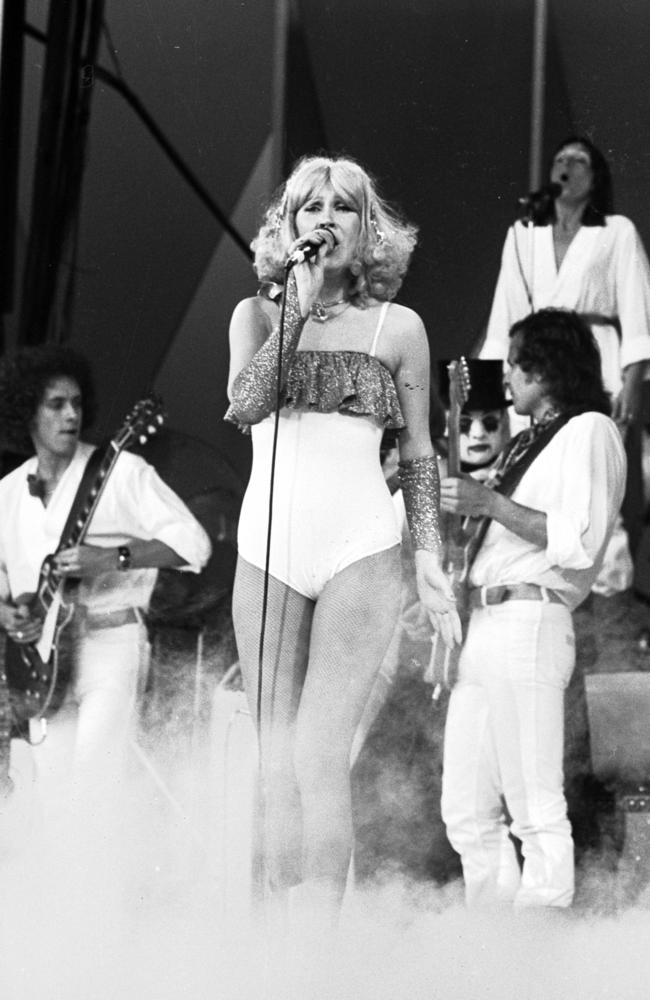 Wellander performed with the band during ABBA mania in Australia in 1977. Picture: NCA.