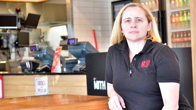 Red Rooster Aitkenvale franchisee Kylie Johnson says she’s losing staff due to ongoing crime. Picture: Natasha Emeck