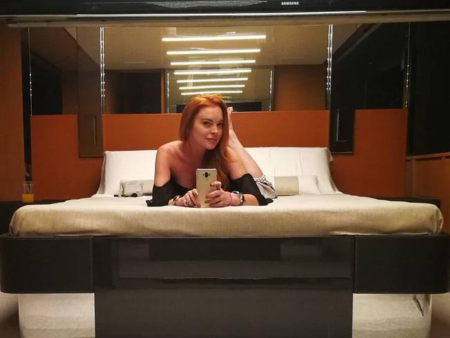 Lindsay Lohan is no stranger to glamorous travel and will feature her Greek resorts in her new reality TV show. Picture: Instagram