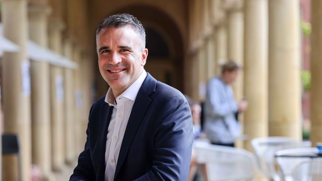 Premier Peter Malinauskas at University of Adelaide. Picture: Russell Millard