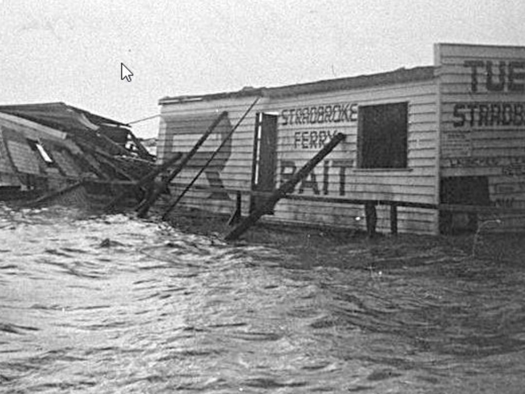 Damage from the Great Gold Coast Cyclone of 1954