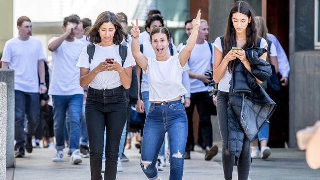 Melbourne’s 2019 school captains are excited and optimistic for the future. Picture: Tim Carrafa