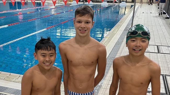 The GPS junior swimming championships – junior swimmers, including Nudgee young star Levi Thorley.