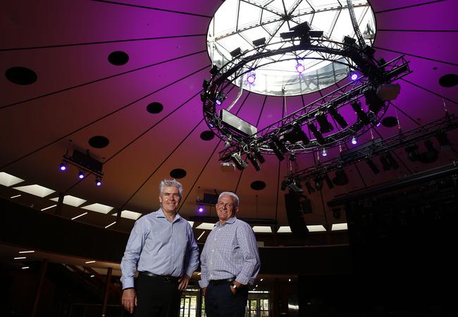 UNSW Project manager Ken Flook and CEO of ARC Brad Hannagan.