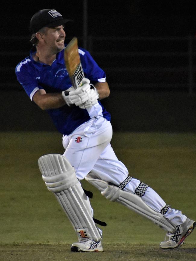 Jaye Yardy, batting for TLE Tucabia Copmanhurst in Night Cricket, was a picture of consistency at the top of the order for Tucabia Copmanhurst Sunline Fencing in 2020/21. Photo Bill North / The Daily Examiner