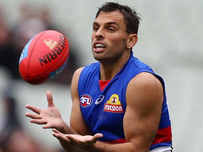 AFL. Round 3. 31/03/2019.  Hawthorn vs Western Bulldogs at the MCG.   Bulldog Sam Lloyd     . Pic: Michael Klein.