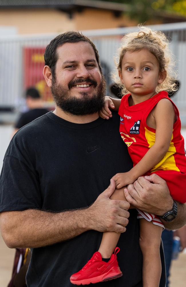 Fans at the Gold Coast Suns v Hawthorn AFL match at TIO Stadium. Picture: Pema Tamang Pakhrin