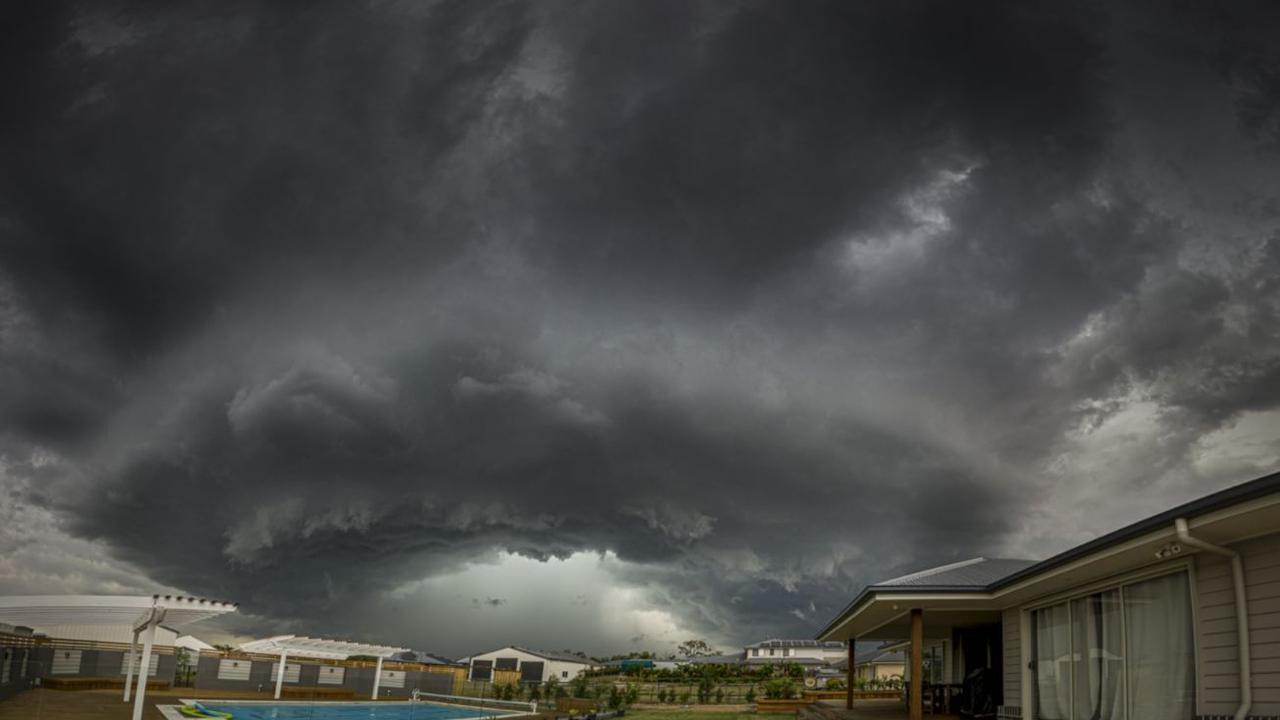 A wild thunderstorm of Karalee described by photographer Mormonsk Vilanski as the "doughnut of doom". Picture: Mormonsk Vilanski