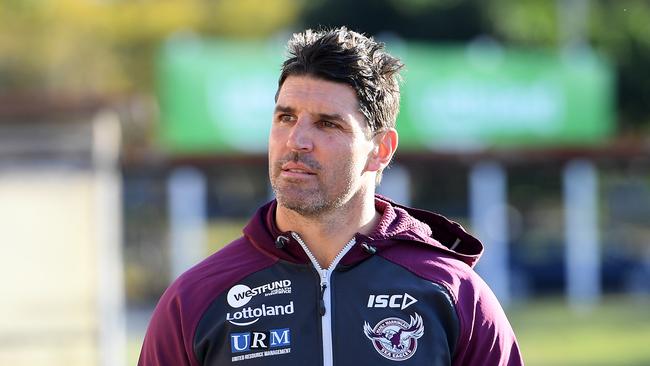 The bitter fallout between Manly and coach Trent Barrett continues. Picture: AAP