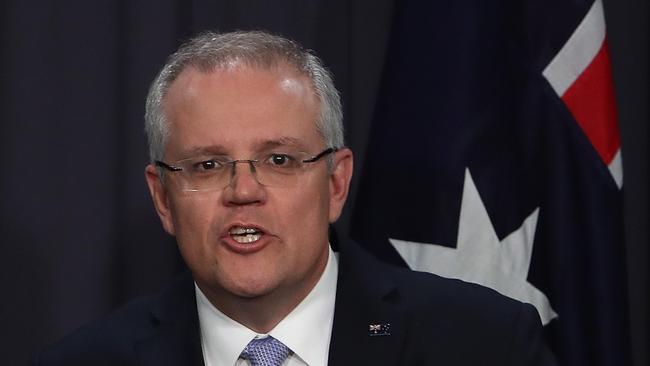 Prime Minister Scott Morrison yesterday. Picture Kym Smith