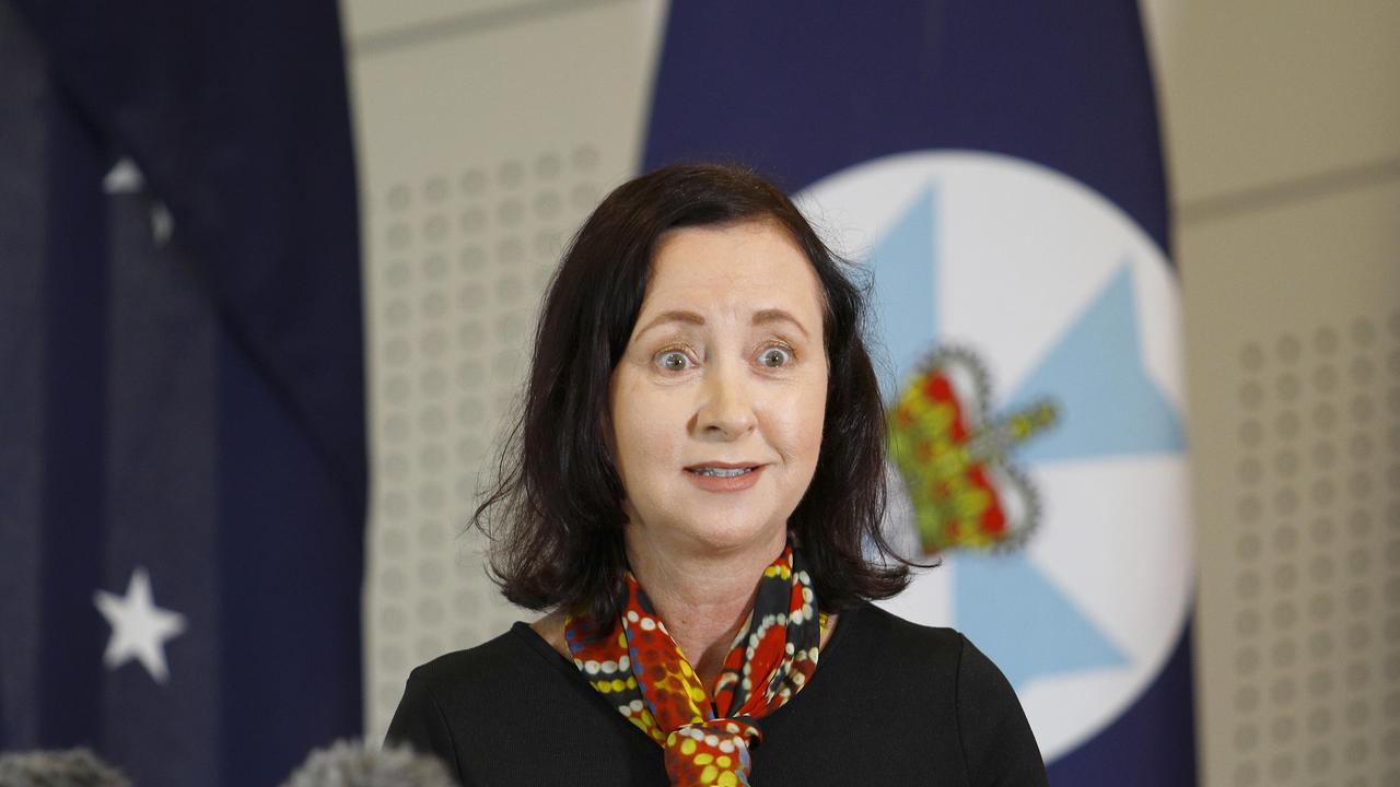 Health minister Yvette D’Ath said there are four to five tests included in a free RAT kit for various vulnerable cohorts of society, as well those in home quarantine, and those who are symptomatic but can’t access a PCR test. Picture: NCA NewsWire/Tertius Pickard