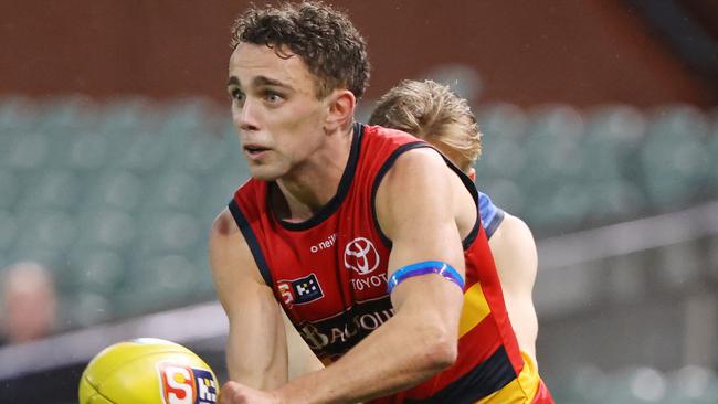 The Blues have their eye on Crow Lachlan Sholl. Picture: SANFL Image