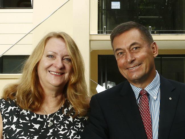 L to R: Jacqui Krause and Major General Michael Krause AM Retired, at their Bellevue Hill property that they are selling. Picture: John Appleyard