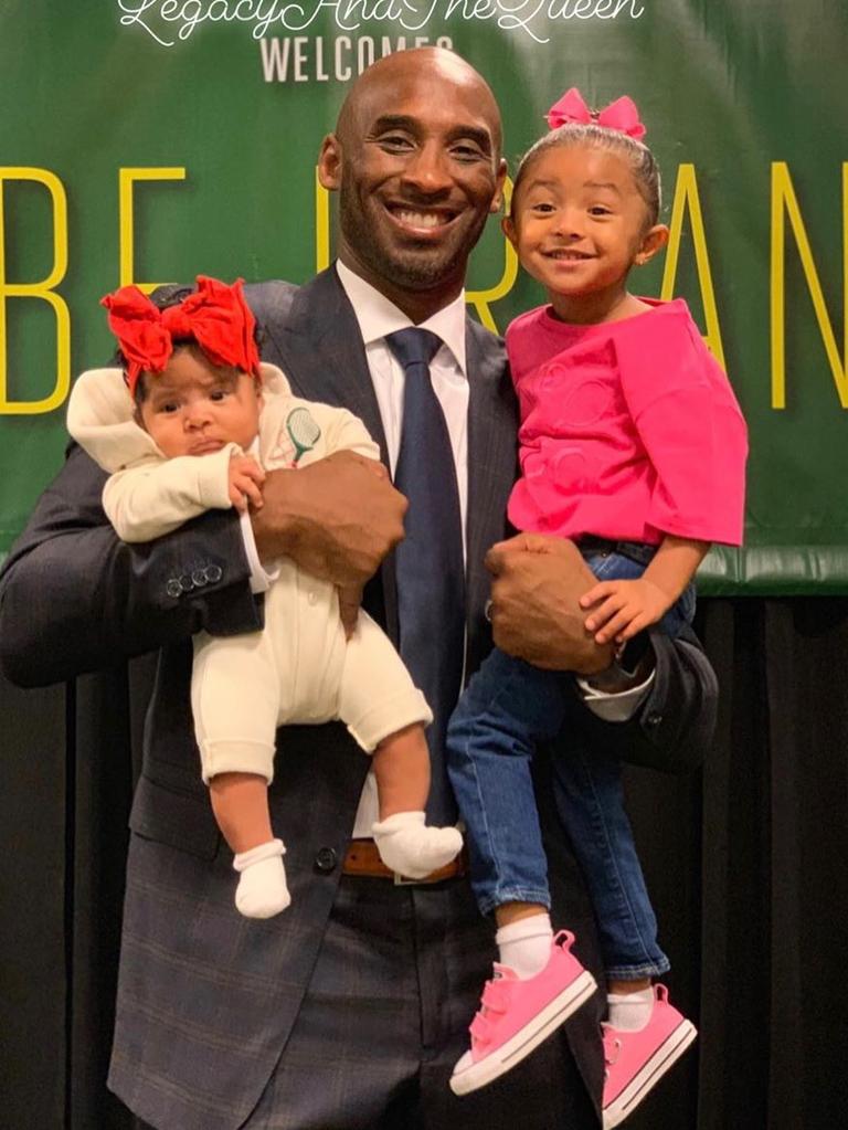 Vanessa Bryants Instagram: Bianka and Capri visited daddy at his book signing @barnesandnoble #LegacyAndTheQueen 🎾🎉