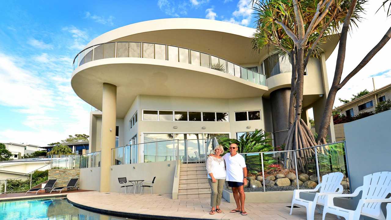 Pam and Emmanuel Augustakis at their home in Alexandra Headland. Picture: John McCutcheon