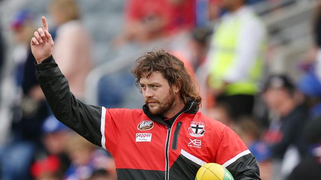 Jack Steven has put his hand up for Round 1 selection after returning to St Kilda. Picture: Michael Klein