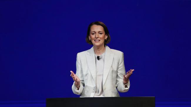 Telstra boss Vicki Brady says the telco has an opportunity to ‘lead and share’ in the AI boom, ‘but we’re going to need to do things differently, and disrupt the status quo’.