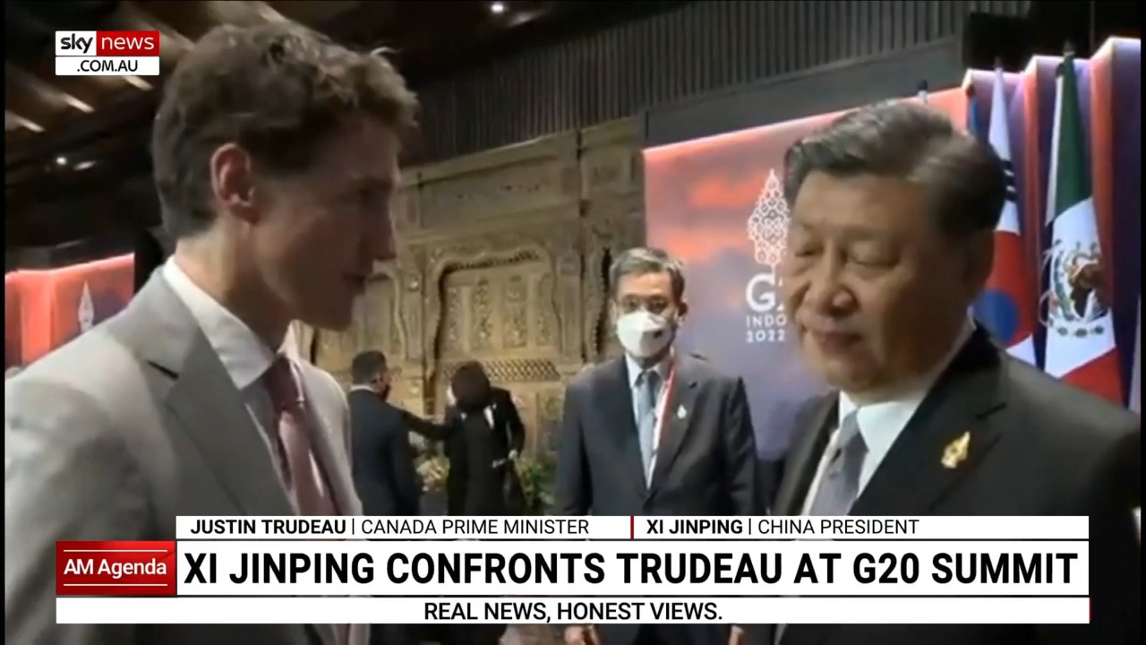 Xi Jinping scolds Justin Trudeau in front of media at G20